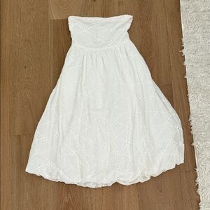 Altar'd State White Strapless Dress